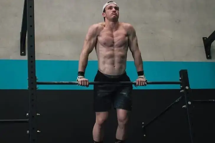 Gymnastics workout routine.